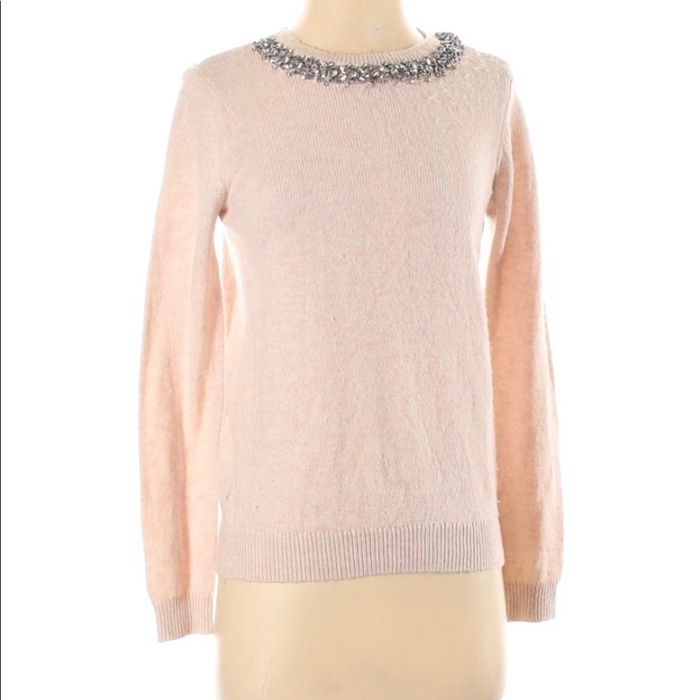 TOPSHOP Light Pink Sweater. Size 2